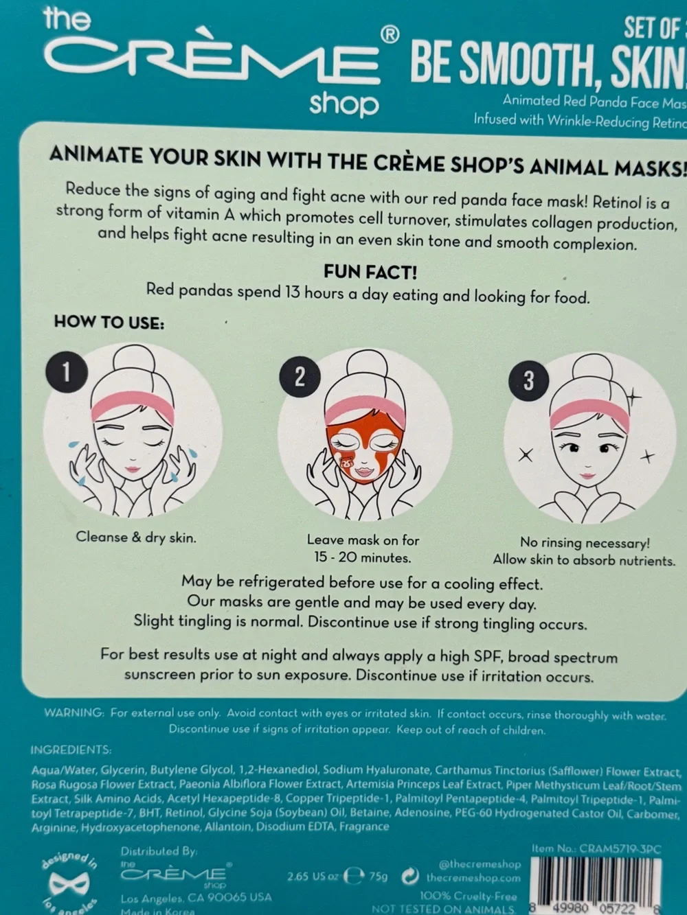 The Crème Shop Skincare Bundle - Blemish Patches & Masks - 3 per box - Vegan